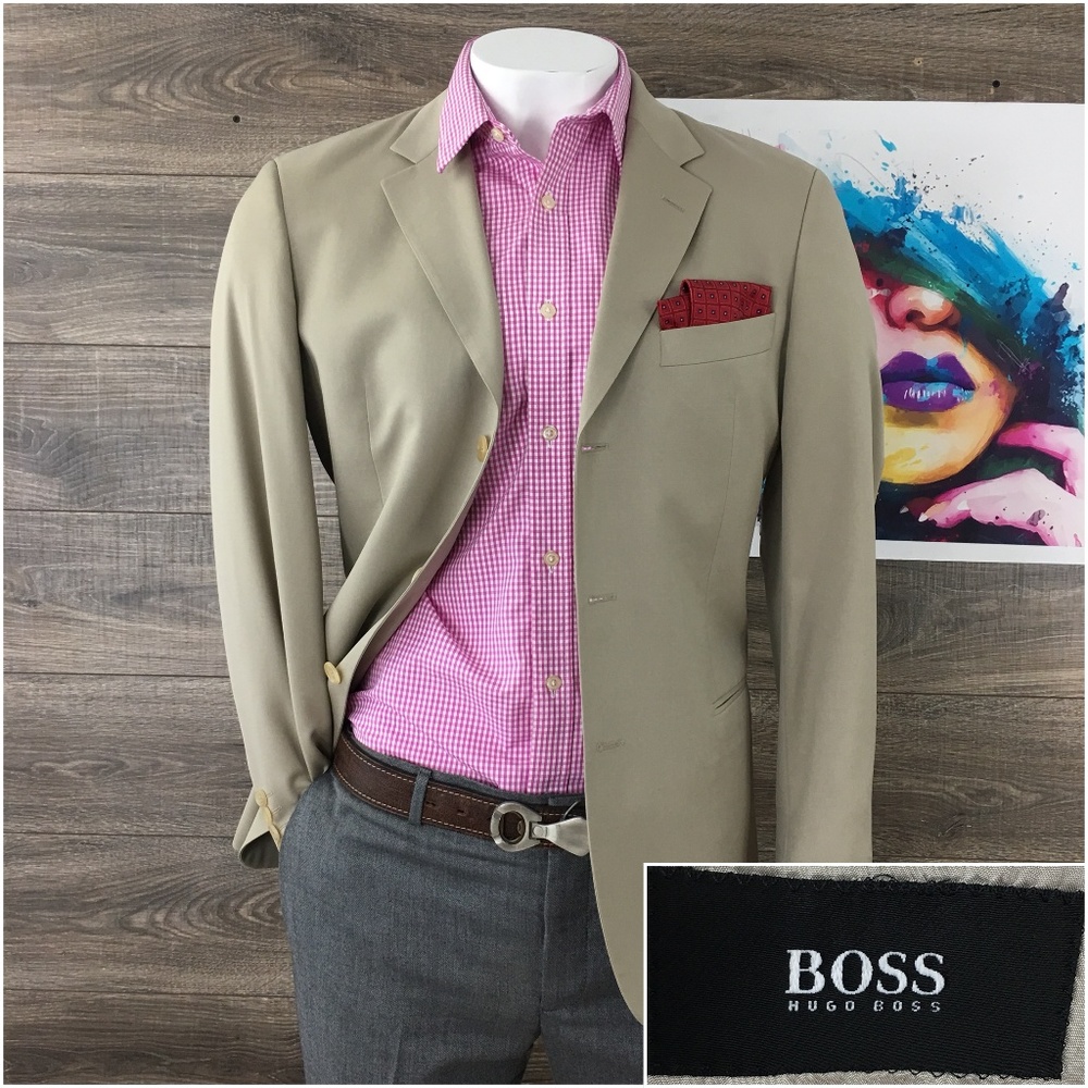 Hugo Boss Einstein Sigma Mens Wool Blazer Jacket